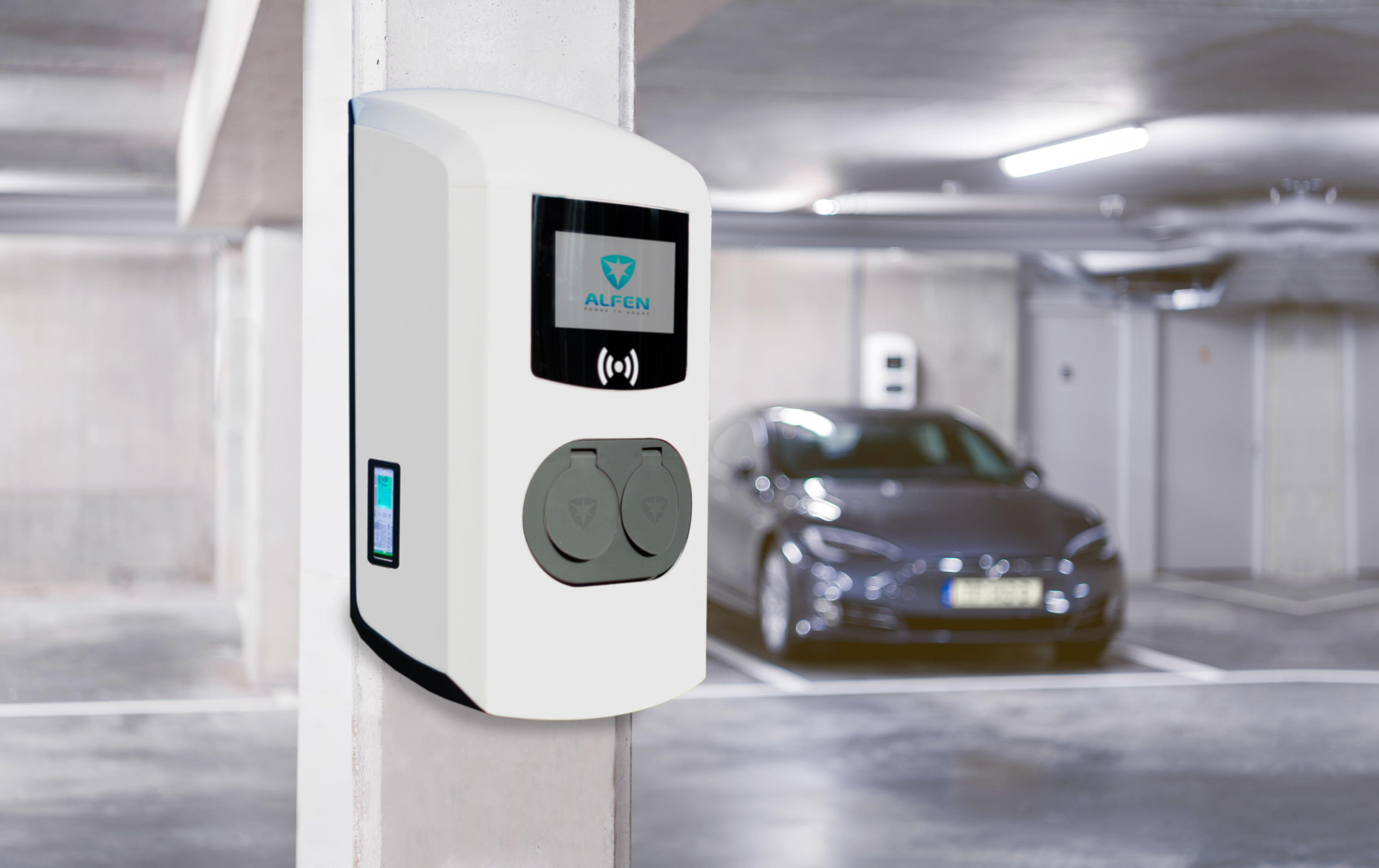 Alfen Eve Double Plus Eichrechtskonform (1x22 kW oder 2x11 kW, RFID, LAN, SIM)